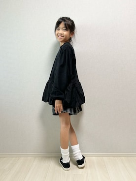 「アイテム（スカート）」を使った、haru__maaさん（キッズ・131cm）の秋コーディネート