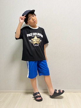 「devirock（デビロック）のアイテム」を使った、haru__maaさん（キッズ・120cm）の夏コーディネート