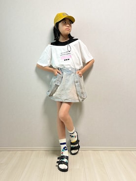 「devirock（デビロック）のアイテム」を使った、haru__maaさん（キッズ・137cm）の夏コーディネート