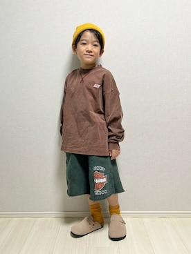 「アイテム（サンダル）」を使った、haru__maaさん（キッズ・110cm）の秋コーディネート