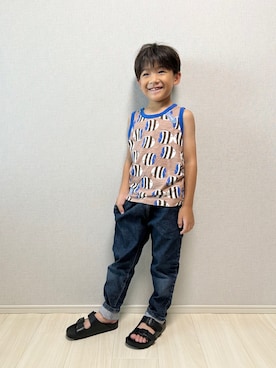 「アイテム（トップス）」を使った、haru__maaさん（キッズ・110cm）の夏コーディネート