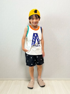 「アイテム（サンダル）」を使った、haru__maaさん（キッズ・110cm）の夏コーディネート