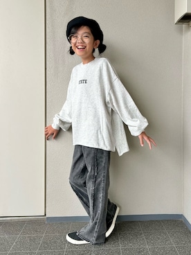 「アイテム（トップス）」を使った、haru__maaさん（キッズ・131cm・10代）の秋コーディネート