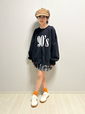 「アイテム（トップス）」を使った、haru__maaさん（キッズ・134cm・10代）の冬コーディネート