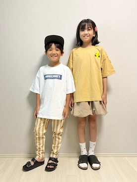 「devirock（デビロック）のアイテム」を使った、haru__maaさん（キッズ・120cm）の夏コーディネート