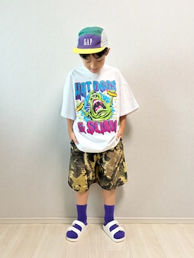 haru__maaさん(キッズ・120cm)の夏コーディネート