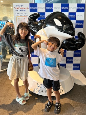 「アイテム（トップス）」を使った、haru__maaさん（キッズ・110cm）の夏コーディネート