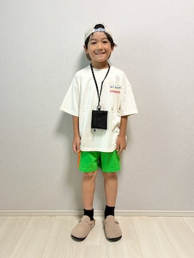 「pairmanon（ペアマノン）のアイテム」を使った、haru__maaさん（キッズ・120cm）の夏コーディネート