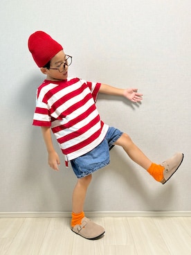 「アイテム（帽子）」を使った、haru__maaさん（キッズ・110cm）の夏コーディネート