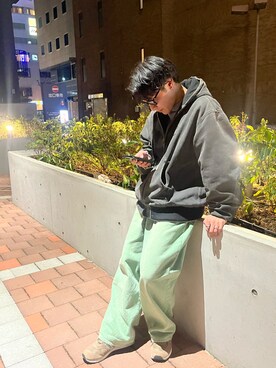 「carhartt」｜「アイテム（その他）」を使った、pino[相互フォロー中]さん（メンズ・167cm）の春コーディネート