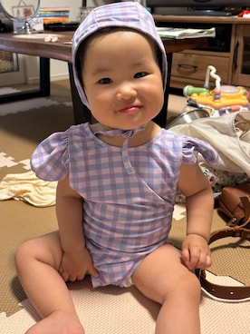 「アイテム（水着）」を使った、モーリーさん（キッズ・80cm）の夏コーディネート