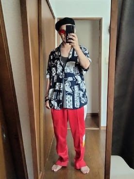 「niko and...（ニコアンド）のアイテム（ハンチング/ベレー帽）」を使った、しおさん（メンズ・172cm）の夏コーディネート