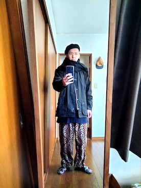 「niko and...（ニコアンド）のアイテム（ハンチング/ベレー帽）」を使った、しおさん（メンズ・172cm）の冬コーディネート
