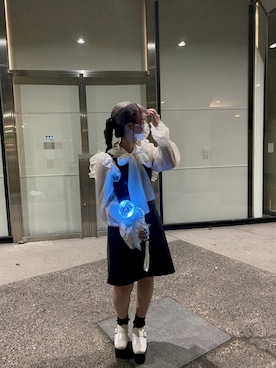 「ANDGEEBEE（アンジービー）のアイテム」を使った、しのさん（レディース・153cm）の春コーディネート