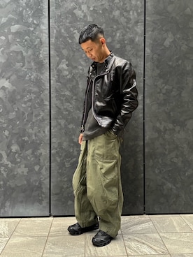 「ヒザデルパンツ」｜しょーまさん（メンズ・169cm）の冬コーディネート