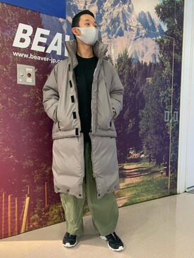 「and wander（アンドワンダー）のアイテム」を使った、しょーまさん（メンズ・169cm）の冬コーディネート