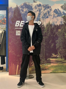 「グラミチ」｜「アイテム（マウンテンパーカー）」を使った、しょーまさん（メンズ・169cm）の秋コーディネート