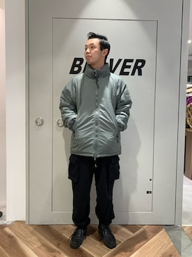「clarks」｜「アイテム（スウェットパンツ）」を使った、しょーまさん（メンズ・169cm）の冬コーディネート