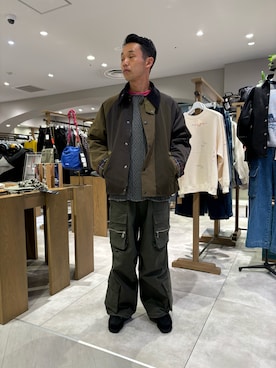 「clarks」｜「アイテム（ブルゾン）」を使った、しょーまさん（メンズ・169cm）の秋コーディネート