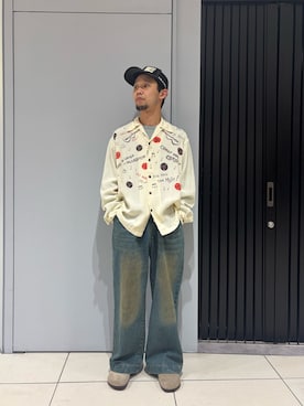 「schott（ショット）のアイテム（トップス）」を使った、しょーまさん（メンズ・169cm）の春コーディネート