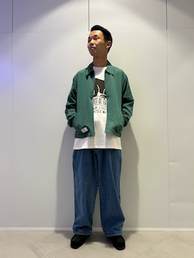「MANASTASH（マナスタッシュ）のアイテム（Tシャツ/カットソー）」を使った、しょーまさん（メンズ・169cm）の秋コーディネート