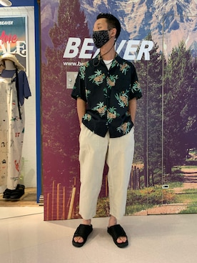 「TIGRE BROCANTE（ティグルブロカンテ）のアイテム（パンツ）」を使った、しょーまさん（メンズ・169cm）の夏コーディネート