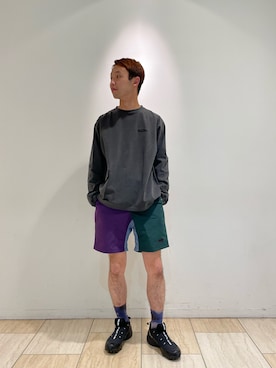 「and wander（アンドワンダー）のアイテム」を使った、しょーまさん（メンズ・169cm）の春コーディネート