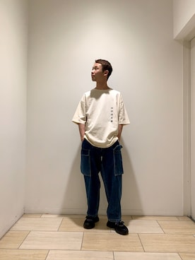 「RELAXFIT（リラックスフィット）のアイテム」を使った、しょーまさん（メンズ・169cm）の春コーディネート