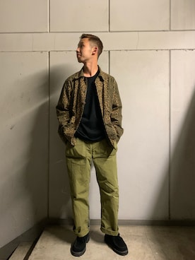 「PG（ピージー）のアイテム（その他シューズ）」を使った、しょーまさん（メンズ・169cm）の春コーディネート