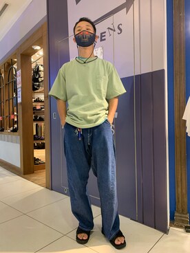 「SHAKA（シャカ）のアイテム（シューズ）」を使った、しょーまさん（メンズ・169cm）の夏コーディネート