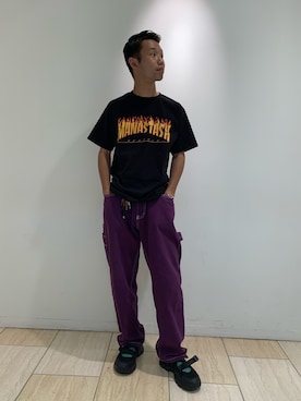 「SHAKA（シャカ）のアイテム」を使った、しょーまさん（メンズ・169cm）の夏コーディネート