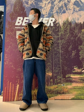「MANASTASH（マナスタッシュ）のアイテム（パーカー）」を使った、しょーまさん（メンズ・169cm）の秋コーディネート