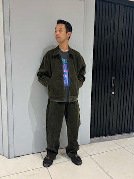 「アイテム（カバーオール）」を使った、しょーまさん（メンズ・169cm）の秋コーディネート