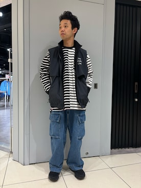 「On（オン）のアイテム」を使った、しょーまさん（メンズ・169cm）の冬コーディネート