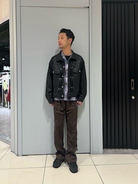 「schott（ショット）のアイテム（トップス）」を使った、しょーまさん（メンズ・169cm）の冬コーディネート