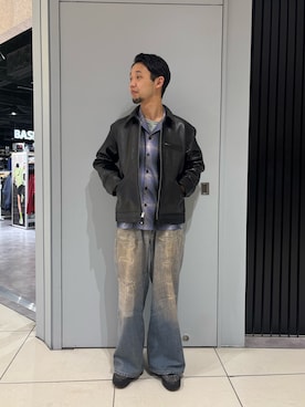 「schott（ショット）のアイテム（ジャケット/アウター）」を使った、しょーまさん（メンズ・169cm）の春コーディネート