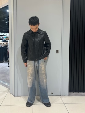 「schott(ショット)のアイテム」を使った、しょーまさん(メンズ・169cm)の冬コーディネート