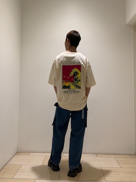 「RELAXFIT（リラックスフィット）のアイテム」を使った、しょーまさん（メンズ・169cm）の春コーディネート