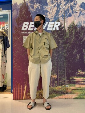 「TIGRE BROCANTE（ティグルブロカンテ）のアイテム（パンツ）」を使った、しょーまさん（メンズ・169cm）の夏コーディネート