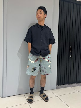 「schott（ショット）のアイテム」を使った、しょーまさん（メンズ・169cm）の夏コーディネート