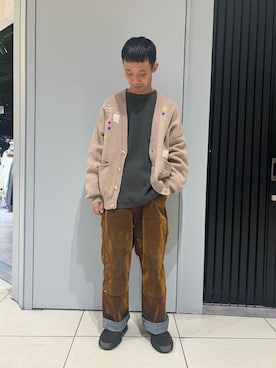 「MANASTASH（マナスタッシュ）のアイテム」を使った、しょーまさん（メンズ・169cm）の冬コーディネート