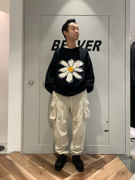 「マイベストコーデ2023」｜「アイテム（モカシン/デッキシューズ）」を使った、しょーまさん（メンズ・169cm）の冬コーディネート