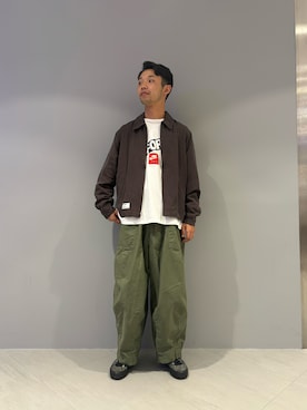 「schott（ショット）のアイテム（ブルゾン）」を使った、しょーまさん（メンズ・169cm）の秋コーディネート