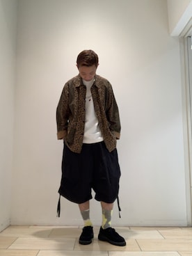 「PG（ピージー）のアイテム（その他シューズ）」を使った、しょーまさん（メンズ・169cm）の春コーディネート