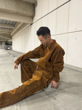 「アイテム（カバーオール）」を使った、しょーまさん（メンズ・169cm）の秋コーディネート