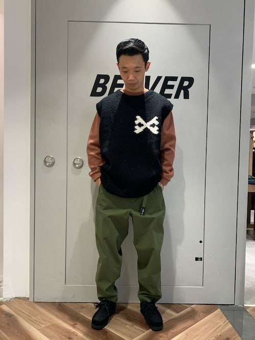 MacMahon Knitting Mills ニットベスト　クロスボーン　黒 fit=scale-down,w=1200