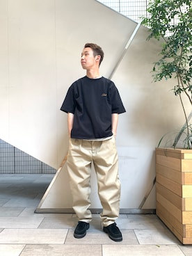「PG（ピージー）のアイテム（その他シューズ）」を使った、しょーまさん（メンズ・169cm）の春コーディネート