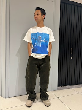 「NIRVANA（ニルヴァーナ）のアイテム」を使った、しょーまさん（メンズ・169cm）の秋コーディネート