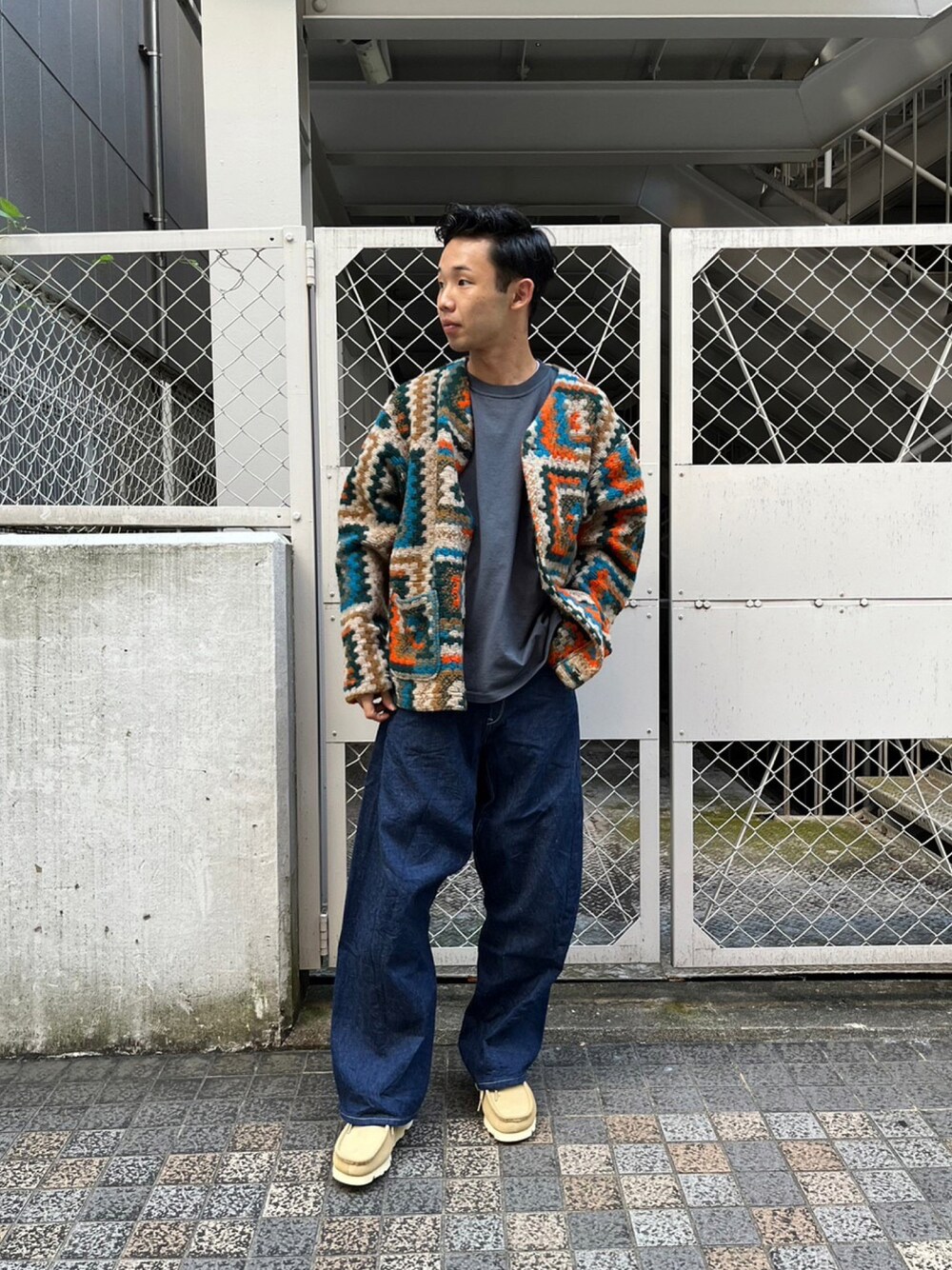 CLARKS ベージュ スエード モカシン Clarks（クラークス）の「CLARKS/クラークス WALLABEE GTX MAPLE
