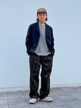 「アイテム（サンダル）」を使った、わたしょさん（メンズ・166cm）の秋コーディネート